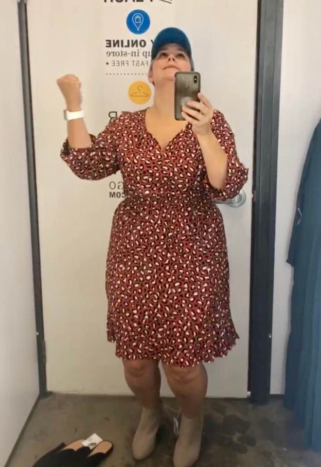 red polka dot dress old navy